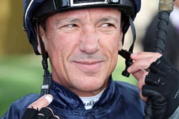 30.09.2023, Paris, FRA - Portrait of jockey Frankie Dettori. ParisLongchamp racecourse. (Jockey, Dettori, Portrait, Port